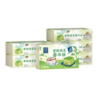 美穗吉家 亲肤绵柔面巾纸原生竹浆4层60抽*6包