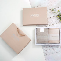 洁玉 超柔赛络毛巾 颜色随机(S) 双条装礼盒 TG19-03B