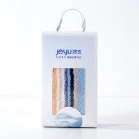 洁玉彩虹彩条毛巾单条装 颜色随机(GJ) 毛巾单条装礼盒JYCX-217FT-A