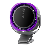 钻石牌桌面高速 夹扇M12B[星空灰-充插两用款]夹子款+插头