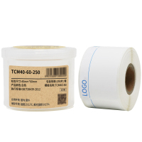 Makeid TCM40-60-250 打印标签纸 40mm*60mm (单位:卷) 白色