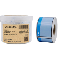 Makeid TCM38-60-250 打印标签纸 38mm*60mm (单位:卷) 蓝色