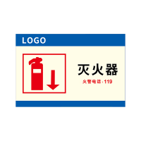 Makeid BZ-L01-TCM[C] 办公区指示牌 270mm*180mm 1 张 白蓝