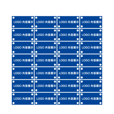 Makeid KP-30[C] 挂牌 33mm*18mm 1 张 蓝色