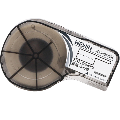 伟文(wewin) VCAS-02FYL/H 标签机色带 (计价单位:卷) 黄底黑字