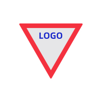 Makeid BP-LHJ-91-TCM 三角形办公区指示牌 边长400mm 1 张 红灰