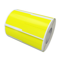 Makeid QN-20BFYL-400 一体式线缆标签 76mm*35.25mm 400片/卷 1 卷 黄色