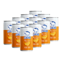 北冰洋橙汁汽水 200ml*12听 新品迷你罐 果汁碳酸饮料