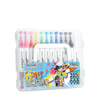 Touch mark 笔淇涂鸦 双头丙烯马克笔12色 软硬头大容量水彩笔美术绘画专用笔套装