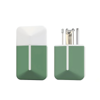 七素( SEESOO)臻享·旅行者3件套Q1A377418 墨绿 指甲刀套装 锌合金指甲刀+亮甲锉+螺旋耳挖