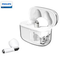 飞利浦(PHILIPS)真无线蓝牙5.3手机通话降噪运动跑步重低音音乐耳机 TAT1168 白色