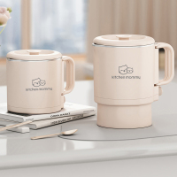厨创妈咪(kitchen mommy)折叠水壶CQ-8乳白色便携小巧宽口径旅行烧水壶