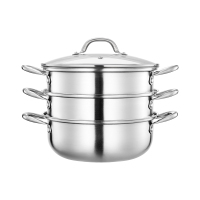 LUVHOO朗赫凡尔赛-三层不锈钢汤蒸锅28cm LH-ZG03