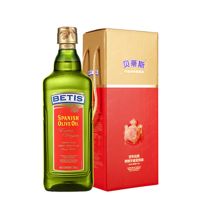 贝蒂斯(BETIS)特级初榨橄榄油 750ml/瓶 西班牙原装进口食用油