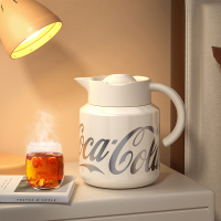 格沵可口可乐联名款小钢炮保温壶(银贝白)1.5L GE-CK23AW-T3-1