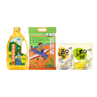 北大荒金老农粮油组合装A2 非转基因低芥酸菜籽油1.8L+东北寒地米2.5kg+豆浆粉300g+玉米糊300g