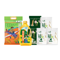 北大荒金老农粮油组合装A3 低芥酸菜籽油1.8L+东北寒地米2.5kg+澳洲燕麦728g*2+十二谷膳食粥450g*3