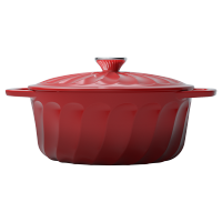 CORNINGWARE炫纹珐琅锅CW-DG22J028C/KZ 珐琅锅铸铁锅家用煮锅炖锅汤锅煲汤锅炖肉锅多功能锅22cm