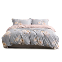 水星家纺 全棉抗菌四件套 蔓莎