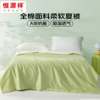 恒源祥HYX711BZ 绿松-A类抗菌全棉夏被