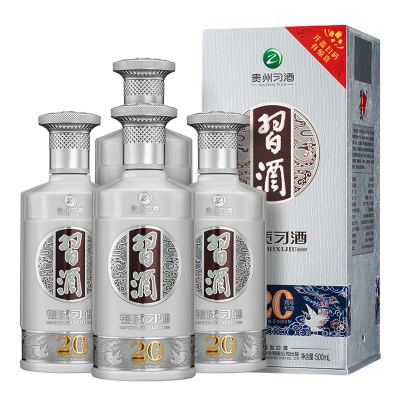 习酒银质第三代53°银质习酒500ml*6瓶整箱装酱香型纯粮食贵州白酒礼盒装口粮酒送礼自饮