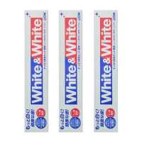 日本狮王White大白牙膏成人含氟亮白防蛀去渍牙垢薄荷味150g