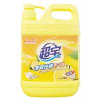 超宝(CHAOBAO)CBD101 清新柠檬洗洁精 厨房餐具洗涤灵 油污清洁剂 1.35L/桶
