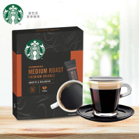 星 巴 克(Starbucks)黑咖啡美式 速溶咖啡 10条/盒 中度烘焙 一盒