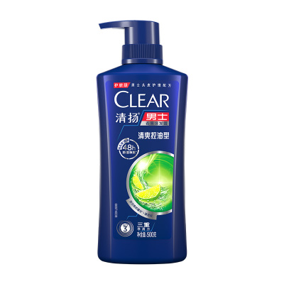 清扬(CLEAR)男士去屑洗发水清爽控油型500g一瓶