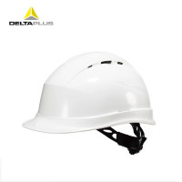 代尔塔 通风款石英4型 含透气窗工地安全帽 102009 白色 通风款