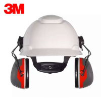 3M X3P3挂安全帽式耳罩 32dB舒适降噪耳罩防噪音阻隔噪声耳罩1个
