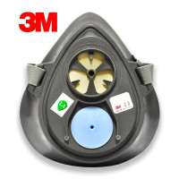 3M 3100半面具 防尘面具 防尘防颗粒防雾霾防护面罩(不含配件)一个