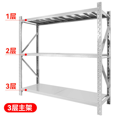 轻型重型货架子200*60*200置物架家用快递角钢架子三层承重200kg一台