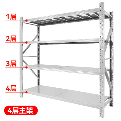 轻型重型货架子200*60*200置物架家用快递角钢架子四层承重200kg一台