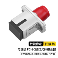 博扬BY-F31 电信级FC-SC耦合器 FC-SC接口 光纤法兰盘适配器光纤延长转接头一个