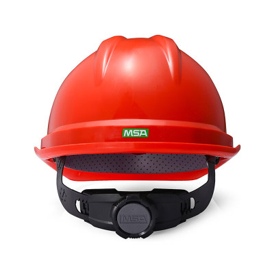 梅思安10171716 ABS豪华型有孔安全帽 超爱戴帽衬 新国标红色 针织布吸汗带 D型下颏带 1顶(不定制)