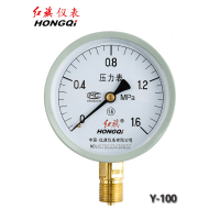 机械压力表 压力表Y-100机械 空压机气泵表 0-1.6MPA 一块