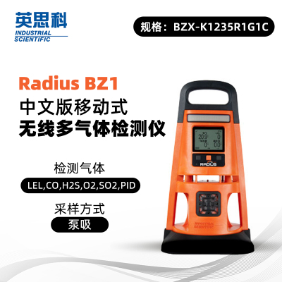 英思科 Radius BZ1 BZX-K1235R1G1C 泵吸LEL(C5H12),CO,H2S,O2,SO2,PID