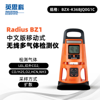 英思科 Radius BZ1 中文版移动式无线多气体检测仪BZX-K36BJQ0G1C