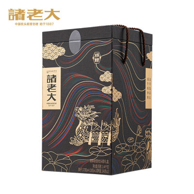 诸老大 粽子礼盒 诸事谢意枕头粽礼盒 8粽4蛋1440g 一盒