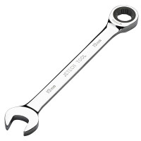 捷科(JETECH)GR-19 梅开两用棘轮扳手固定头梅花开口扳手大扭力19mm 一把