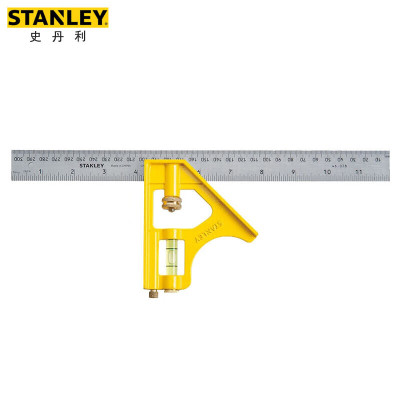 史丹利 STHT46143-23 公制活动直角尺 300mm90度多功能移动水平直角尺 一把