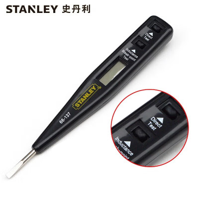 史丹利 STANLEY220V数显测电笔电工用多功能漏电检测笔66-137-23 一个(10个起订)