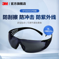 3M护目镜 防风沙防尘防冲击 劳保防护眼镜 SF302AS 一副
