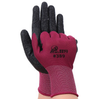 登升 389乳胶皱纹耐用耐磨防水加厚工地干 均码 一双