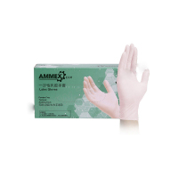 爱马斯 一次性乳胶手套 TLFC40100 特小号 无粉麻面 一盒