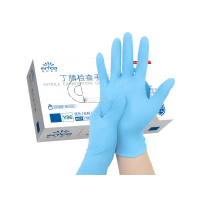 英科 一次性丁腈手套 蓝色 M码100只/盒 Y86-1001 一盒