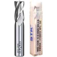 STK 白钢铣刀 EM204-0100 刃径:10mm总长度:70mm柄径:10mm 一把