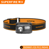 赫德世嘉(HEARDSGA)神火LED强光远射头灯感应USB充电便携型头戴灯户外夜跑灯夜钓鱼灯HL75-S(5套起订)