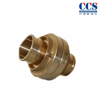 赫德世嘉(HEARDSGA)水枪接扣船用消防皮龙带CCS认证黄铜两用水枪快速接头 国标铜质DN65 接扣